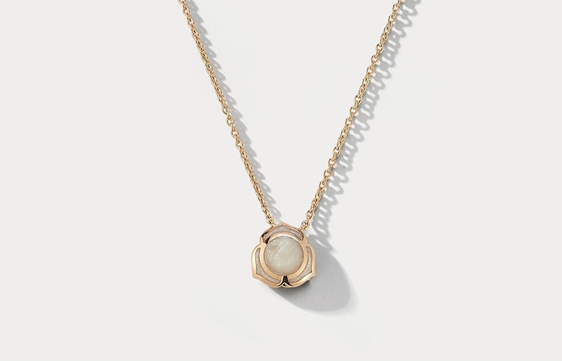 Heartnote Rose Gold and Pearl Ceramic Pendant
