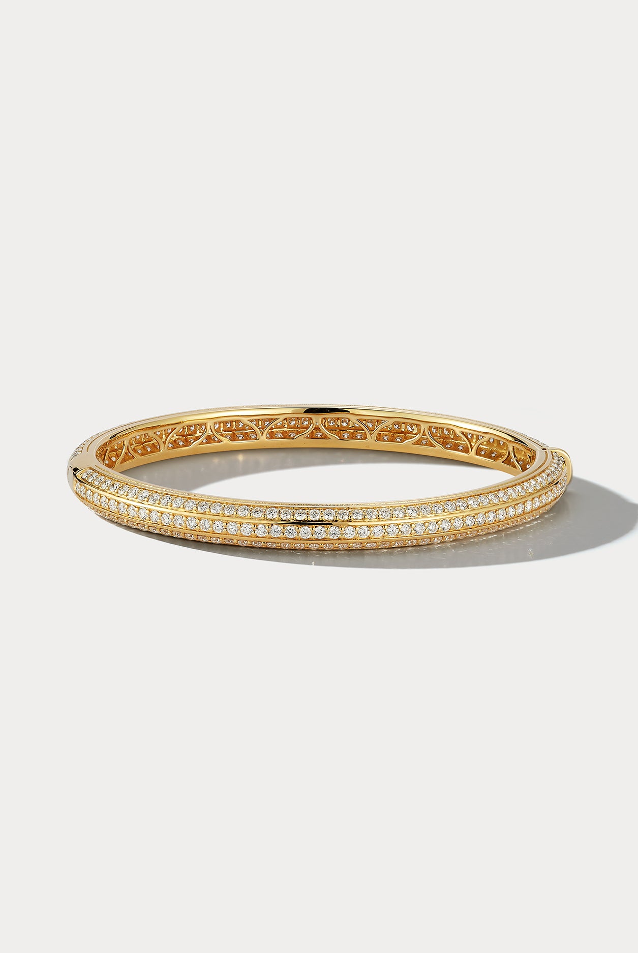 Yellow Gold & Diamond Bangle - Ammrada