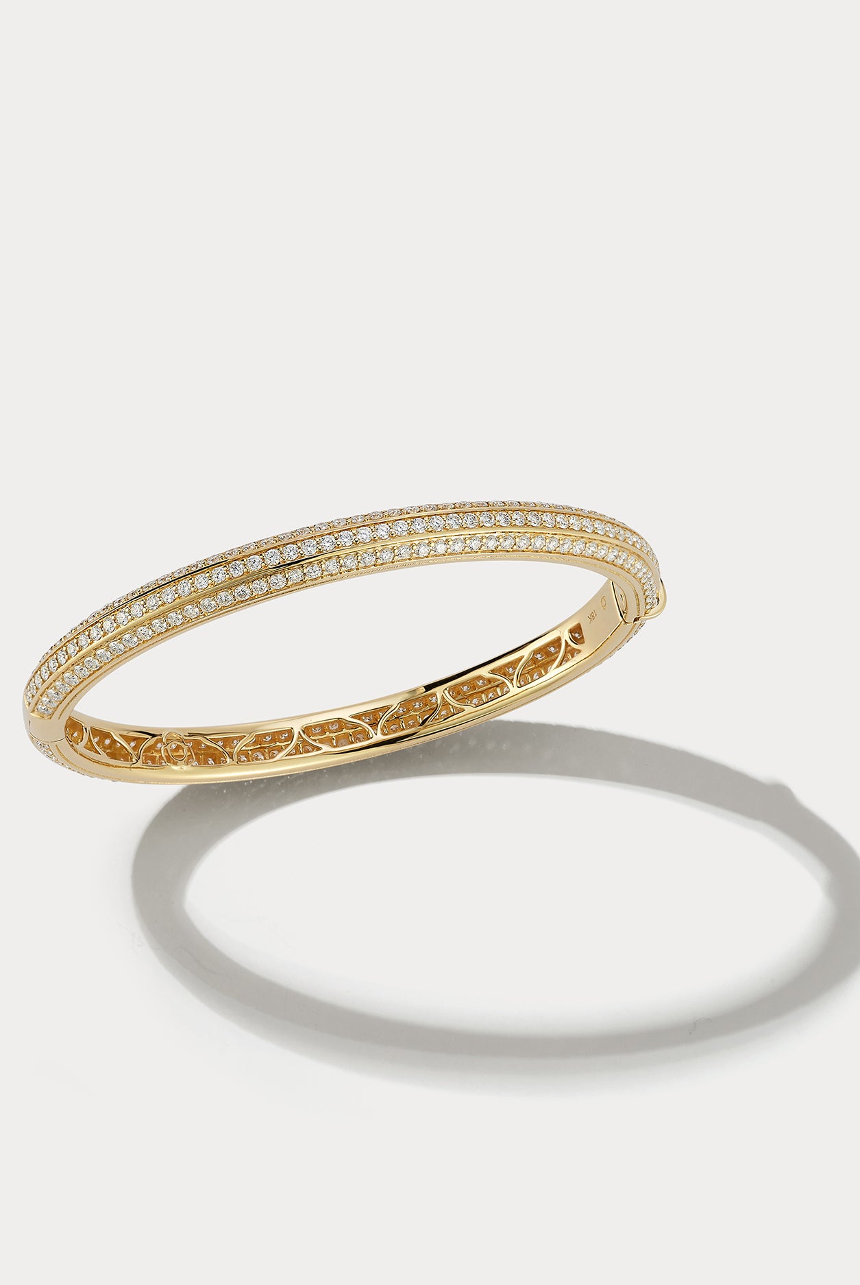 Yellow Gold & Diamond Bangle - Ammrada