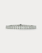 Platinum Emerald-cut Tennis Bracelet 46 Diamonds 23.04ct GIA D-F VVS-VS - Ammrada