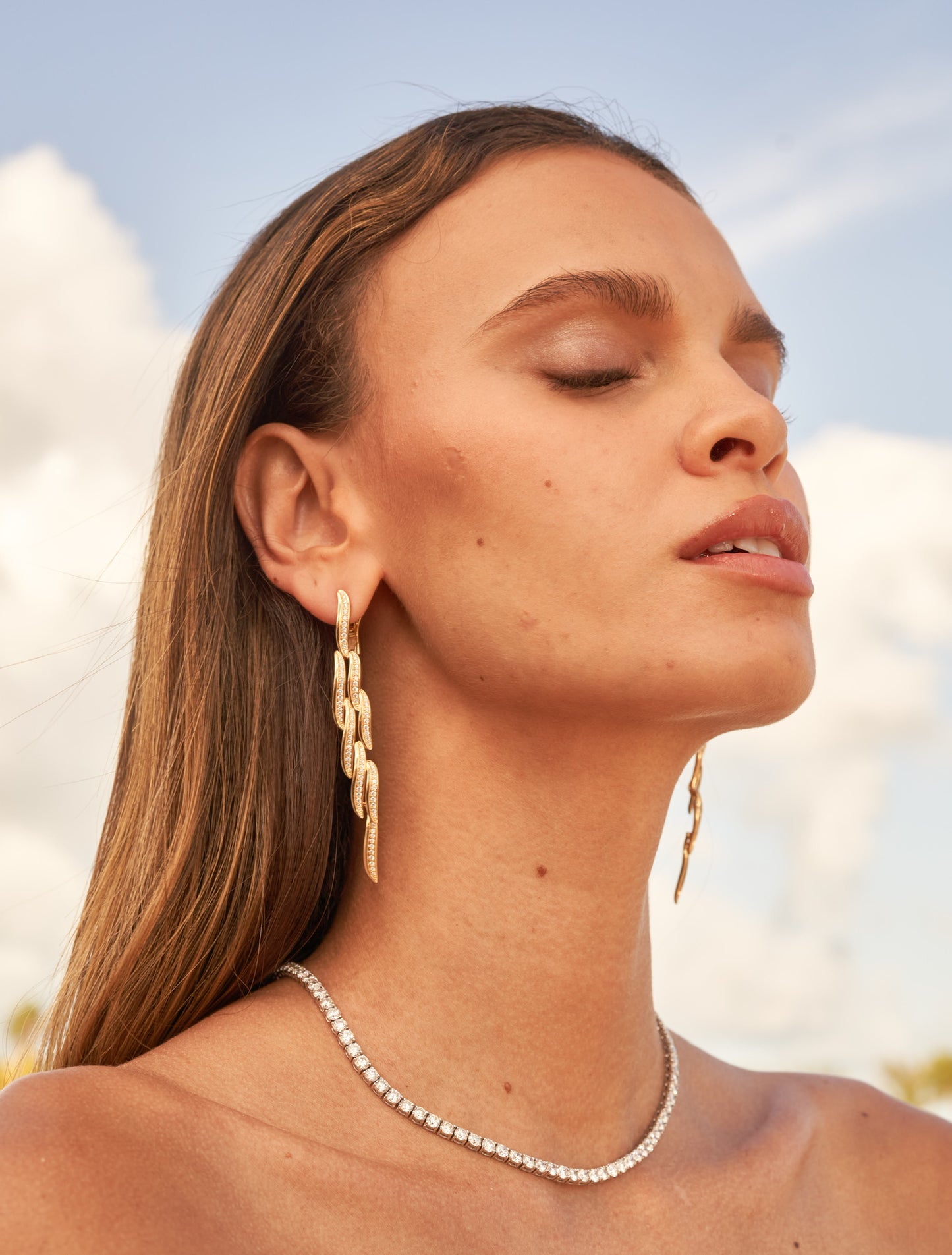 Drop Wave Earring