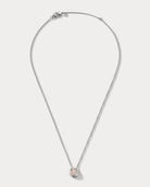 Heartnote White Gold and Pink Ceramic Pendant - Ammrada