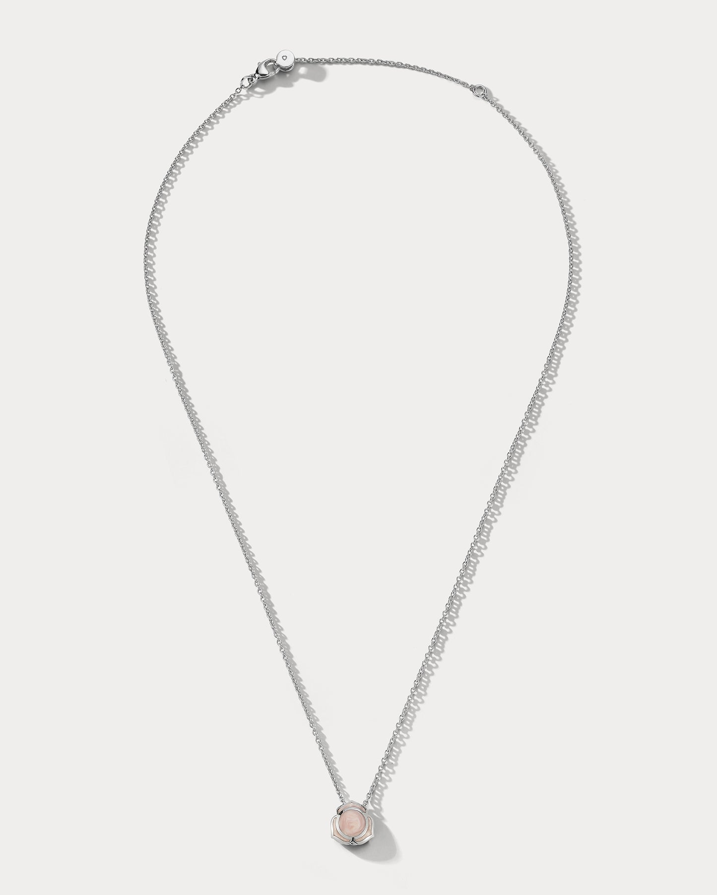 Heartnote White Gold and Pink Ceramic Pendant