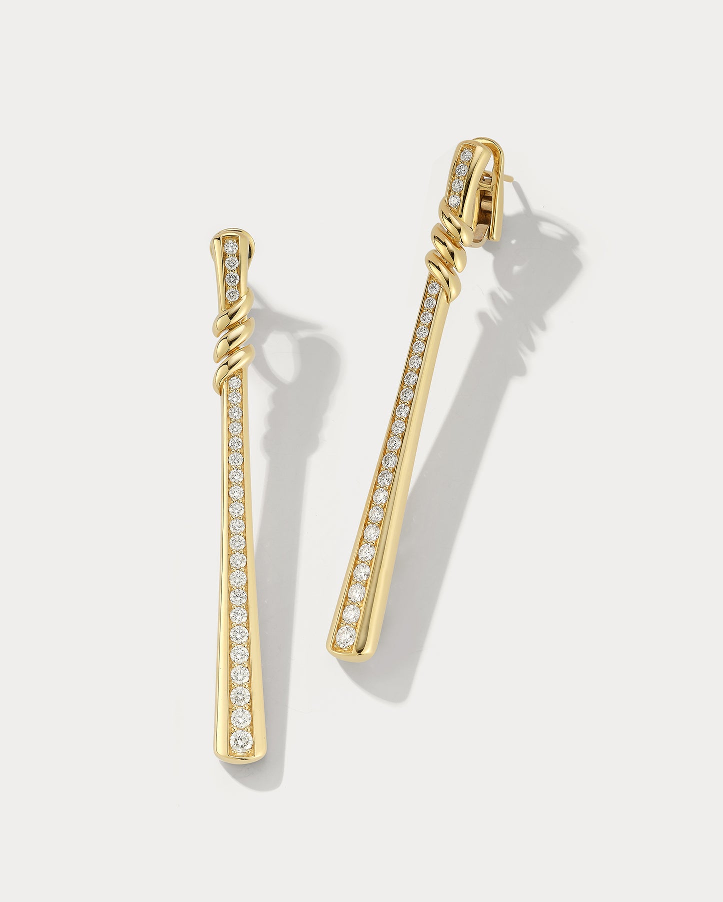 Yellow Diamond Drop Earrings Ammrada