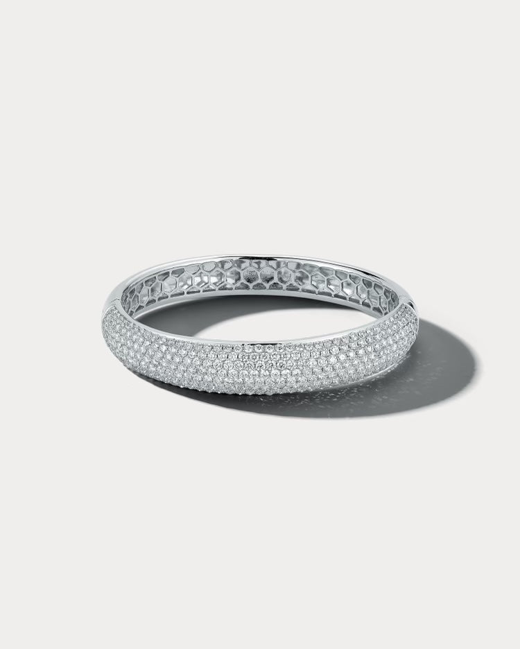 White Gold Diamond Bangle