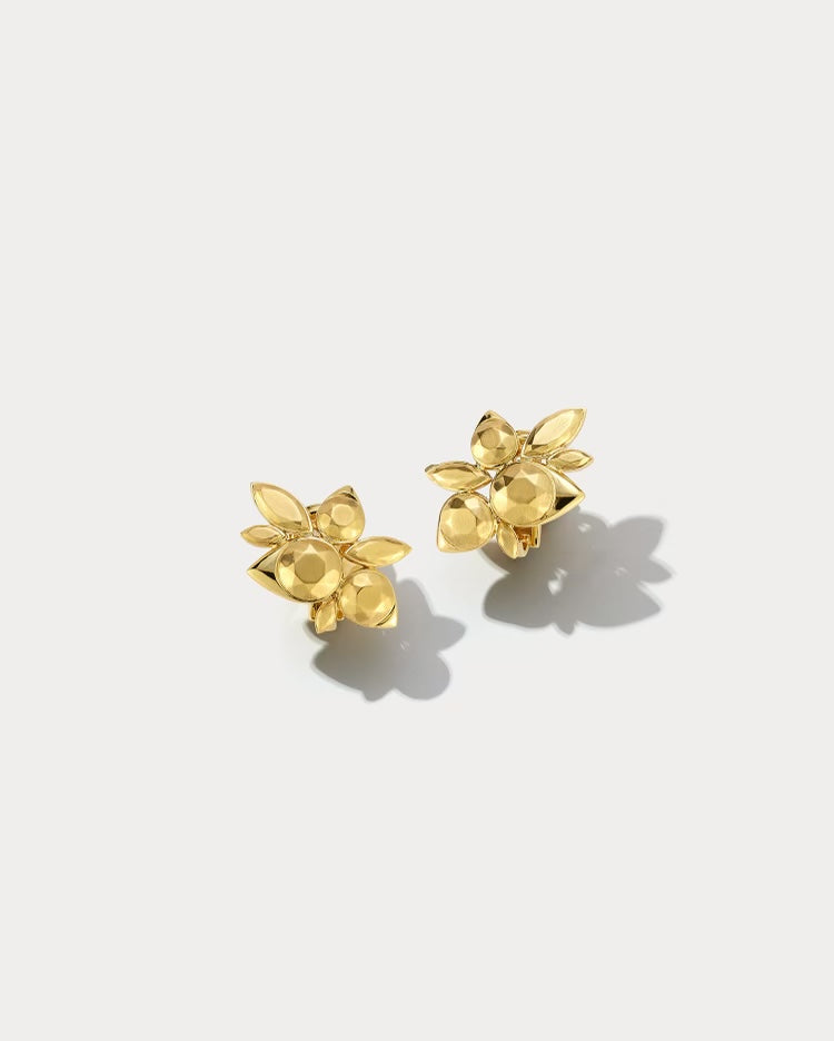 Hammered Cluster Earrings