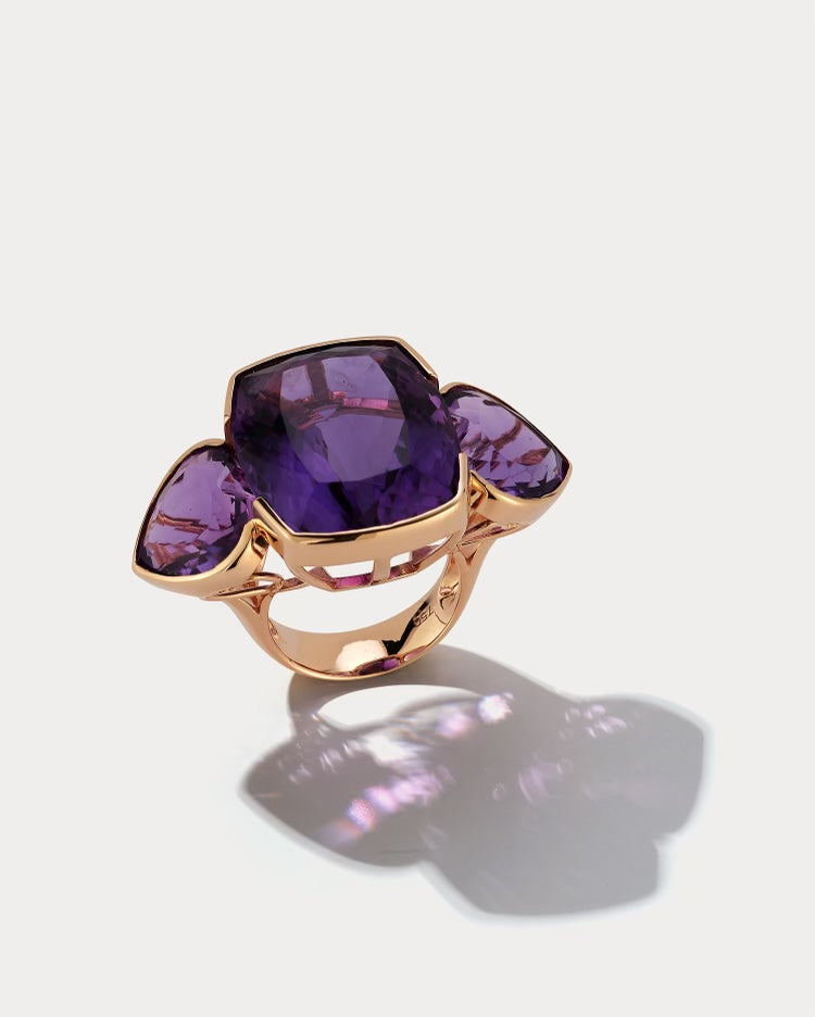 Purple Amethyst Ring