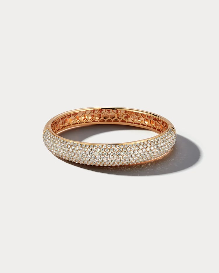 Rose Gold Diamond Bangle