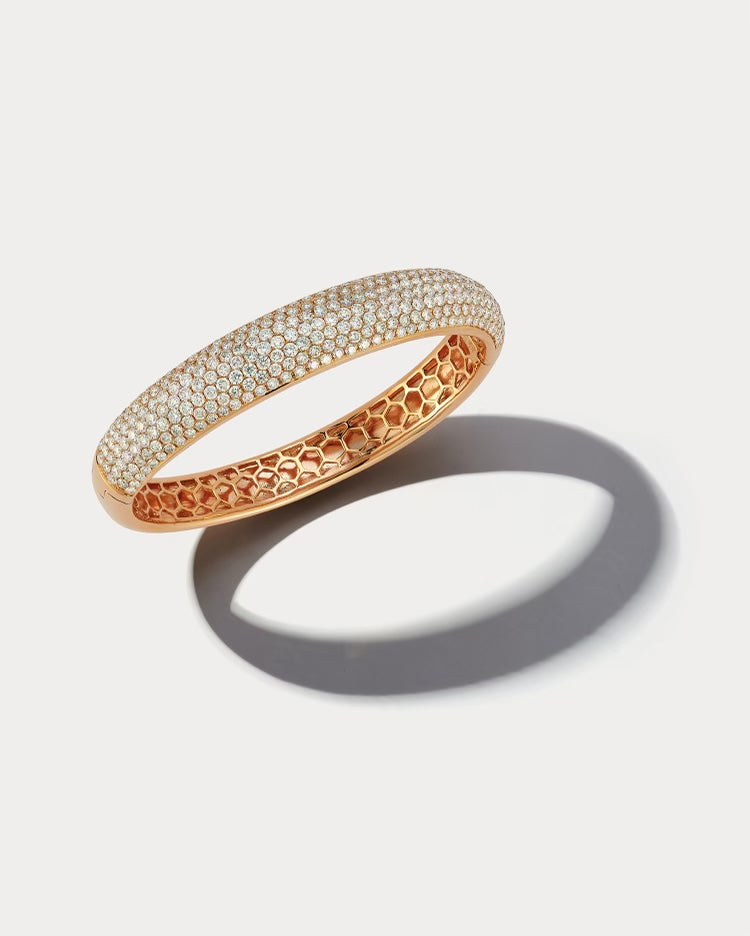 Rose Gold Diamond Bangle