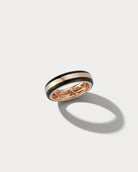 Rose Gold & Black Ceramic Ring - Ammrada
