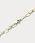 18K YG & Diamond 16 Inch Mixed Link Necklace - Ammrada