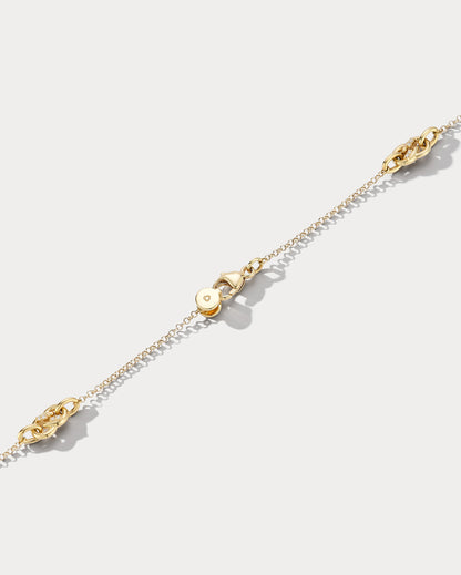 18K YG & Diamond 16 Inch Infinity Necklace - Ammrada