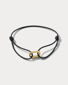 Infinity Bracelet Black Japanese Silk - Ammrada